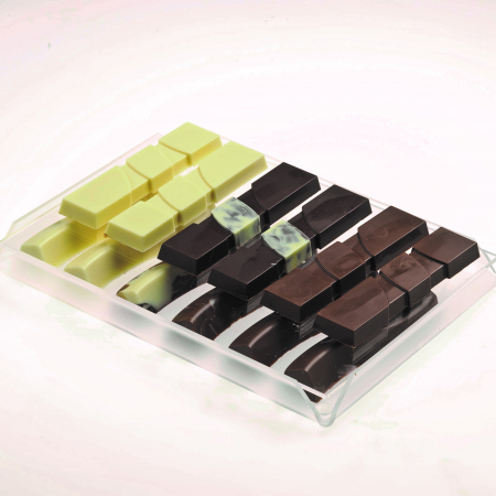 Accesorii Candy Bar, Bufet, Catering - Tavita Margini Drepte, Plexiglas Satinat, 23 x 17 x H 2 cm