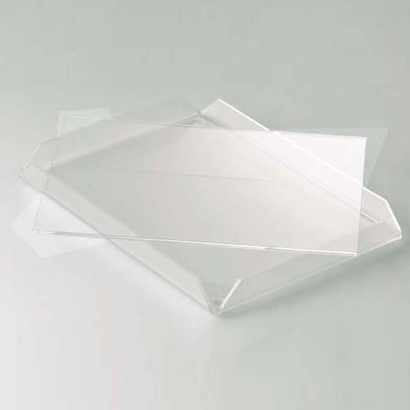 Accesorii Candy Bar, Bufet, Catering - Tavita Margini Drepte, Plexiglas Satinat, 23 x 17 x H 2 cm