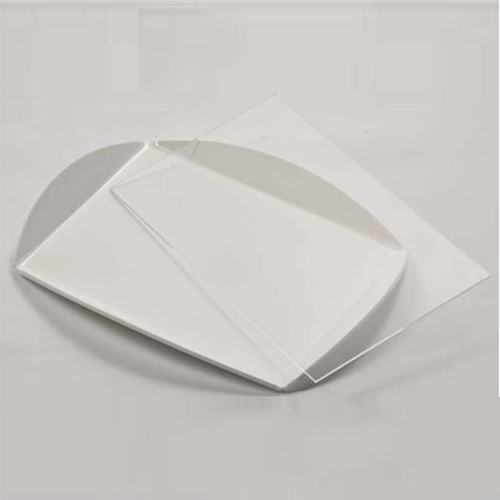 Accesorii Tort, Candy Bar, Bufet - Tavita Margini Inclinate, Plexiglas Alb, 32 x 20 x H 2.5 cm