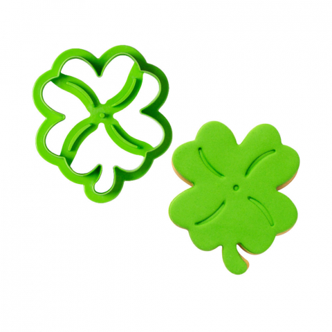 Decupatoare Flori, Fluturi - Trifoi cu 4 Foi - Decupator Plastic 7.3 x 9 x H 2.2