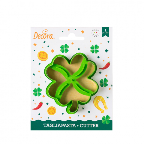 Decupatoare Flori, Fluturi - Trifoi cu 4 Foi - Decupator Plastic 7.3 x 9 x H 2.2
