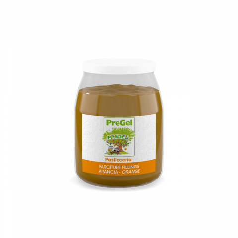 Glazuri, Napaj, Creme Cofetarie - Umplutura Piure cu Bucati Fruct Portocala PreGel, 1.1 kg