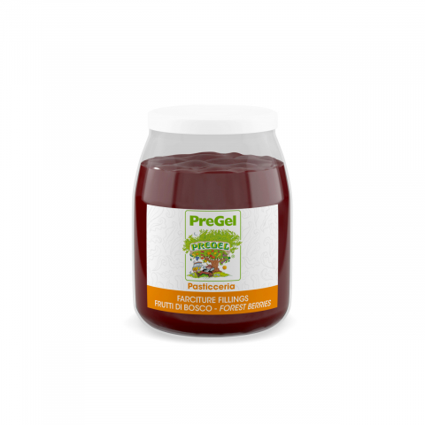 Glazuri, Napaj, Creme Cofetarie - Umplutura Piure cu Bucati Fructe de Padure PreGel, 1.1 kg