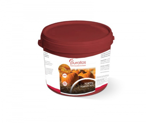 Glazuri, Napaj, Creme Cofetarie - Umplutura cu Dovleac Cuburi, Gata de Utilizat, Stabila la Coacere,Topfil Pumpkin 50% (4,5 kg)