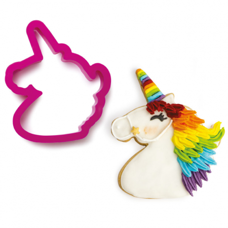 Cofetarie - Ustensile - Unicorn - Decupator Plastic 8.5 x 10 x H 2.2 cm