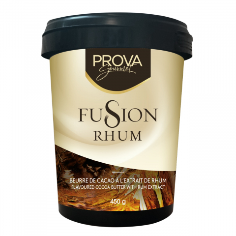 Materii Prime, Ingrediente - Unt de Cacao cu Extract de Rom (<0.01% alcool) Prova Gourmet, 450 gr