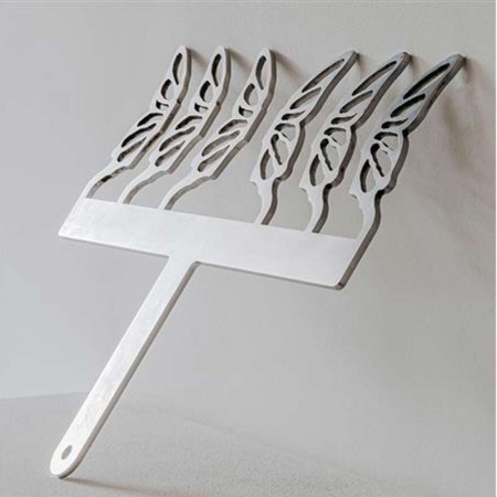 Ciocolaterie - Matrite, Ustensile - Ustensila Inox Decoruri Ciocolata Model Fluture H 8 cm 