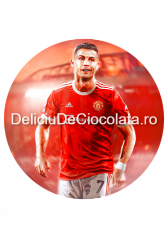 Fotbal, Sport - Vafa imprimata Fotbal Ronaldo Model 2, Ø 20 cm