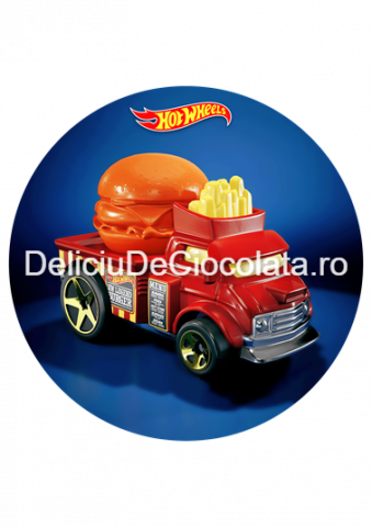Desene Animate - Vafa imprimata Hot Wheels Model 4, Ø 20 cm