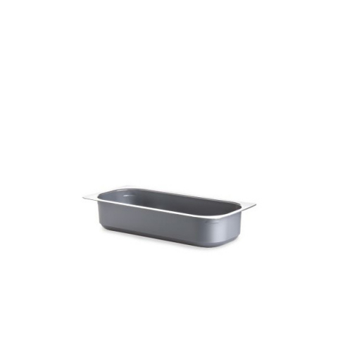 Cofetarie - Ustensile - Vascheta Plastic Inghetata 2.5 L, 34.6 x 16.5 cm x H 7 cm, Gri, Set 120 buc
