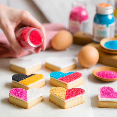 Coloranti Alimentari - Zahar Glitterat Negru, 100 gr