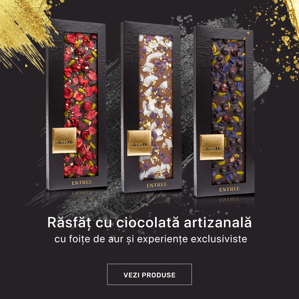 Ciocolata Artizanala cu foita de aur