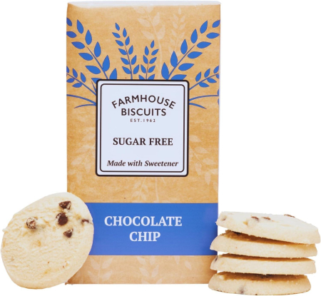 Farmhouse - Biscuiti Farmhouse cu bucati de ciocolata FARA ZAHAR 150g