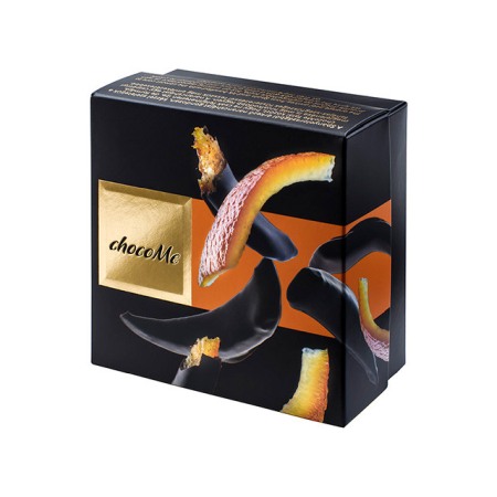 Ciocolate - Praline ciocolata artizanala ChocoMe Voile - coaja de portocale glasata invelit in ciocolata neagra