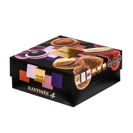 Drajeuri Raffinee - Selectie de drajeuri de ciocolata artizanala chocoMe Raffinee cu fructe si nuci 160g *