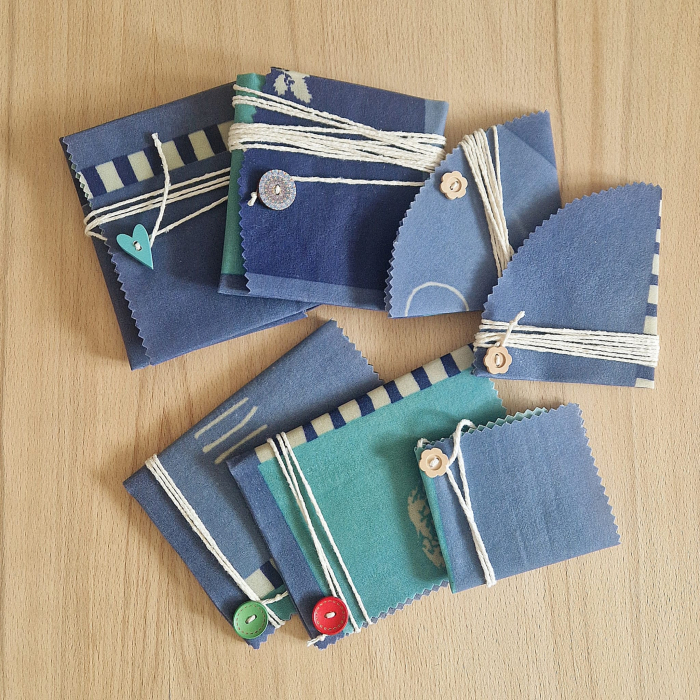 Ambalaj din ceară de albine pentru alimente -albastru [8]