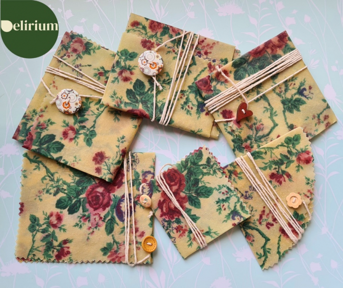 Ambalaj din ceară de albine pentru alimente - floral - [2]