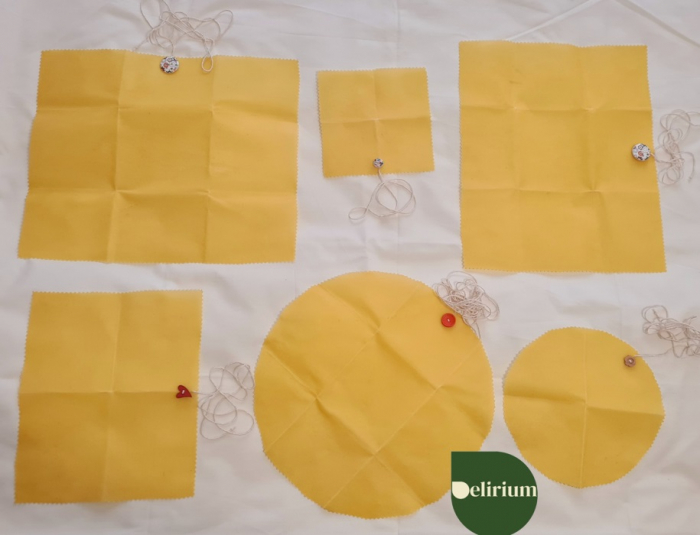 Ambalaj din ceară de albine pentru alimente - galben [3]