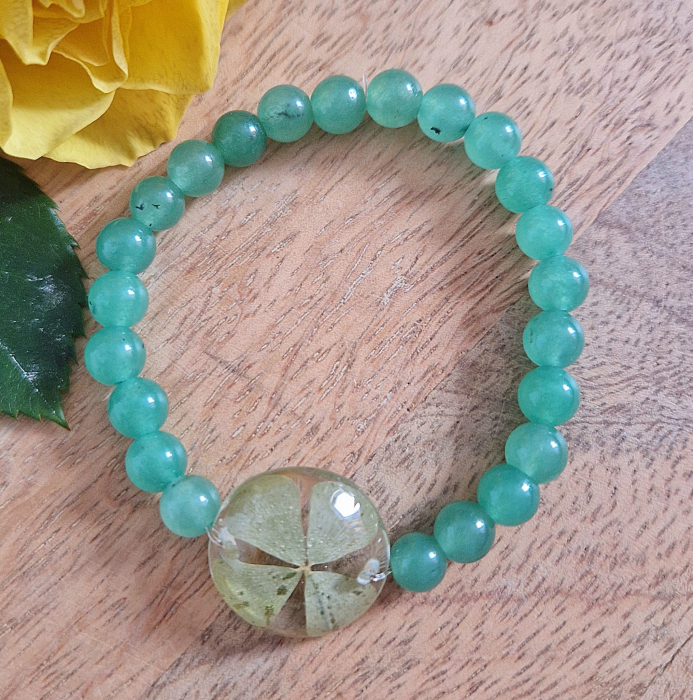 Brățară Aventurin din sfere de 6mm – încheietură 14 cm [2]