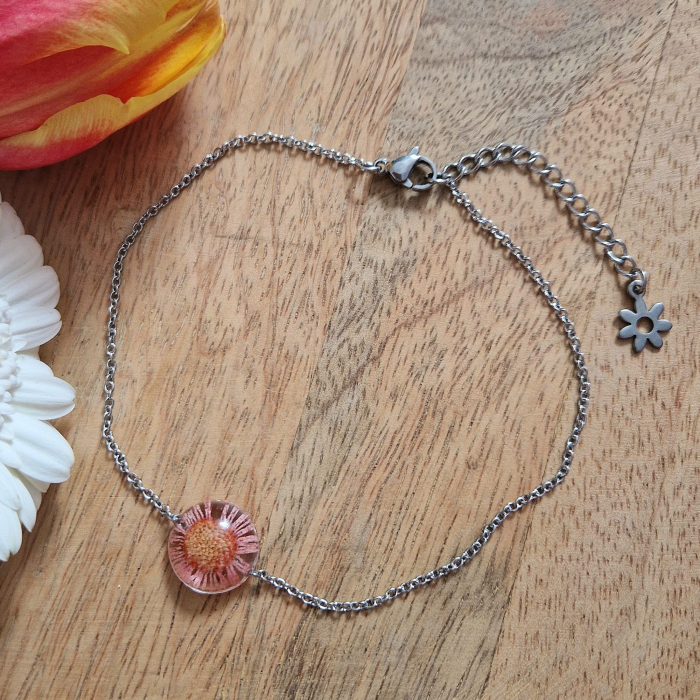 Százszorszép acél bokalánc [3]