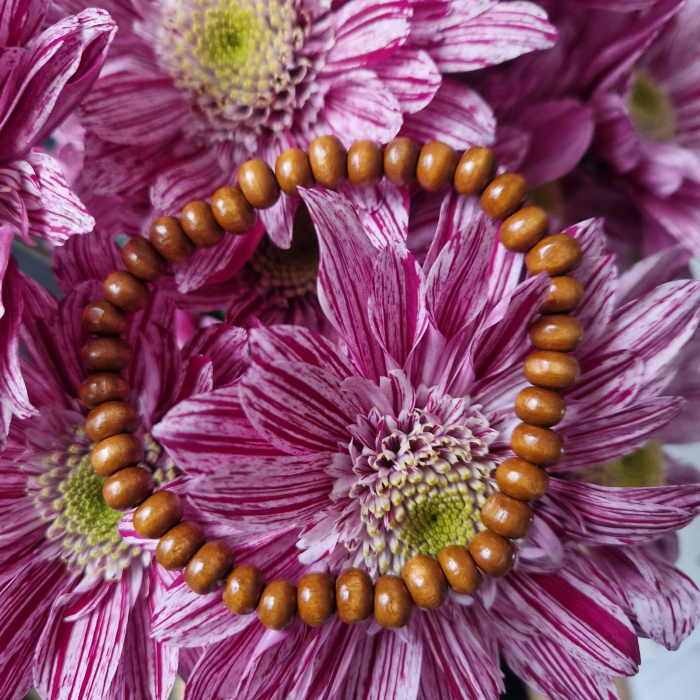 Brățară din lemn - maro, 6 mm [2]