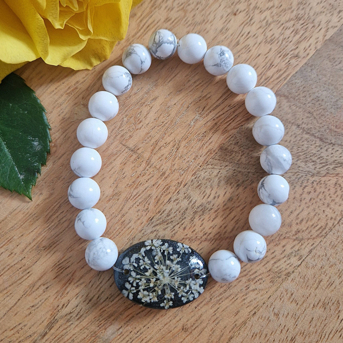 Brățară Howlit din sfere de 8mm – încheietură 16 cm [2]