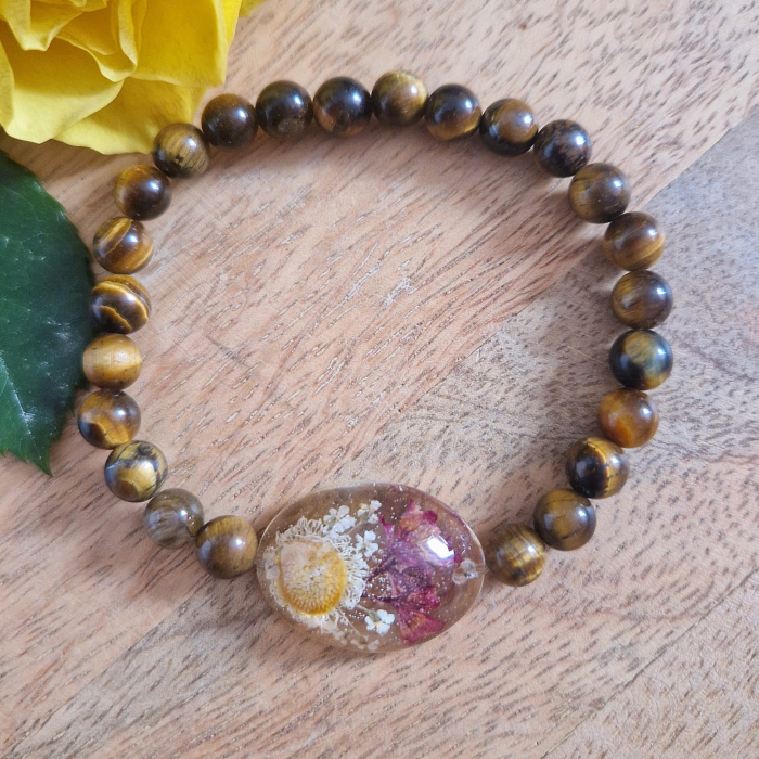 Tigrisszem 6mm ásvány karkötő - 16 cm csukló [2]