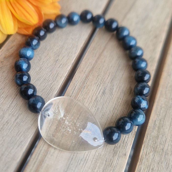 Brățară Ochi de Șoim din sfere de 6mm – încheietură 15 cm [2]