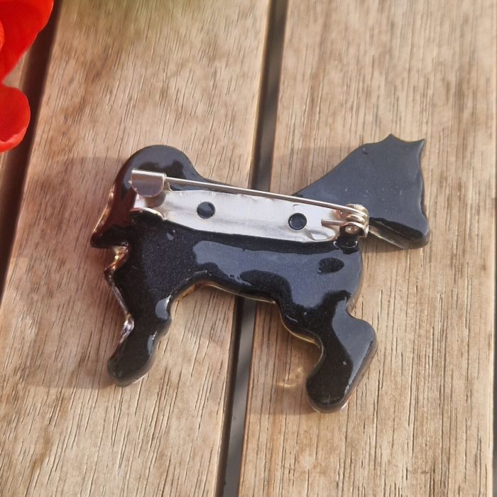 Broșă cu flori sălbatice - cal [3]