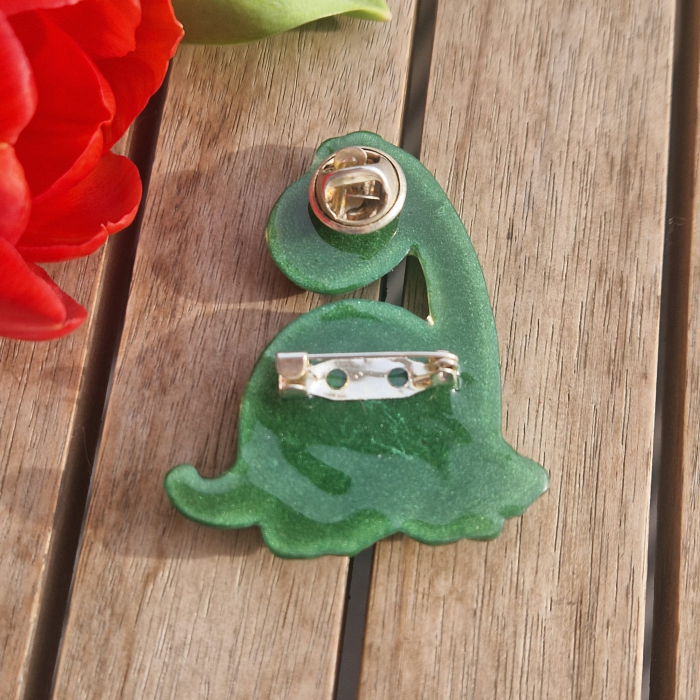 Broșă cu margaretă - dinozaur [3]