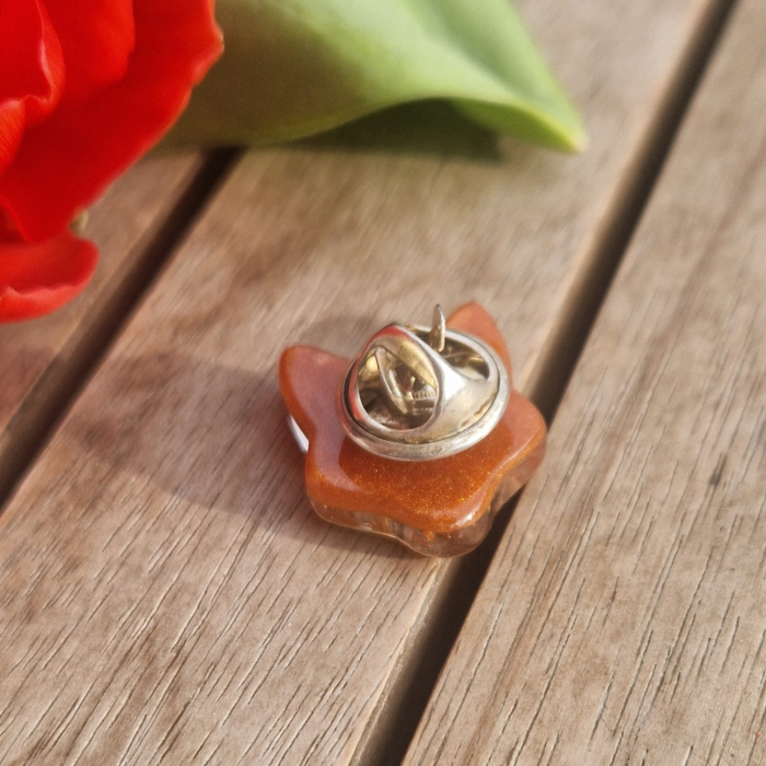 Broșă cu floarea de morcov - vulpe [3]