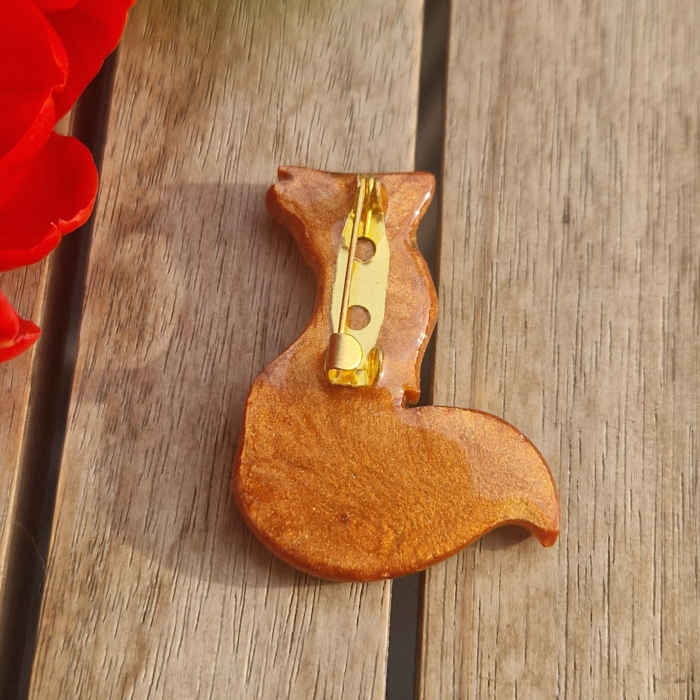 Broșă cu flori sălbatice - vulpe [3]