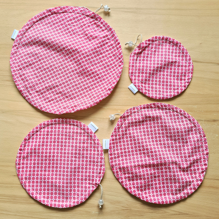 Capac textil pentru vase și farfurii - roșu [2]