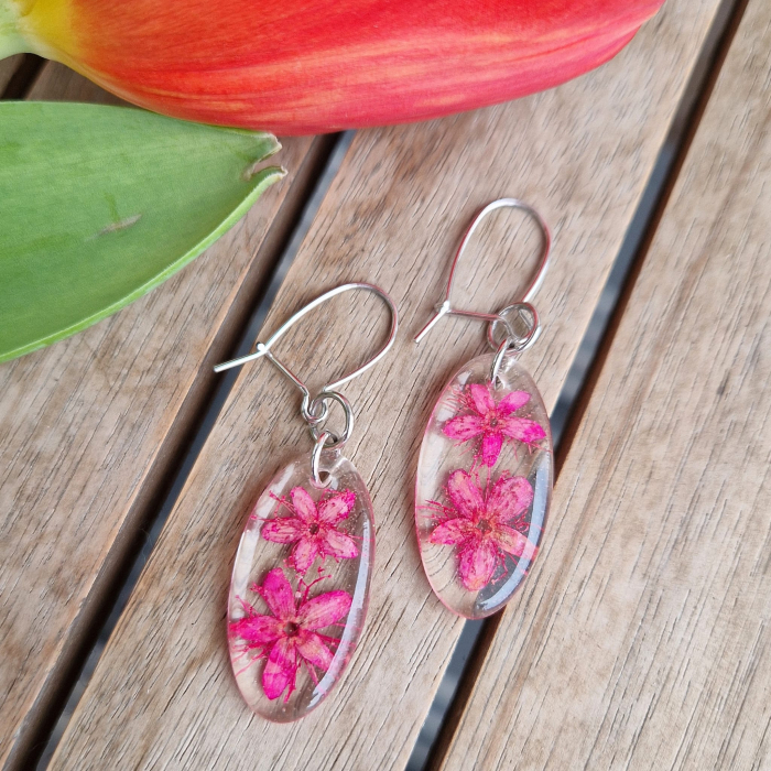 Vadvirág ezüst fülbevaló [2]