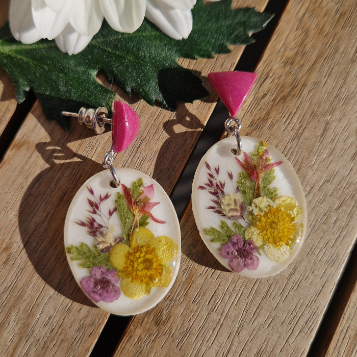 Cercei argint cu flori sălbatice [2]
