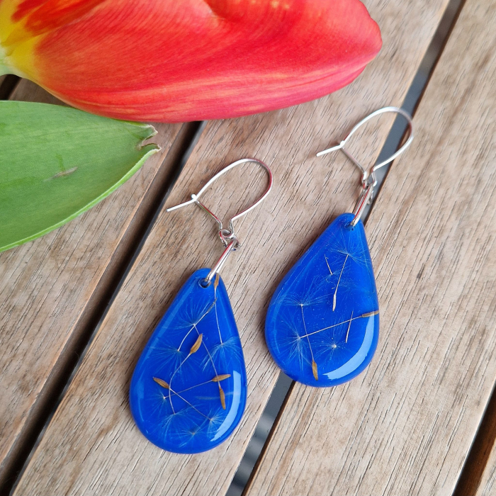 Cercei argint cu păpădie [2]