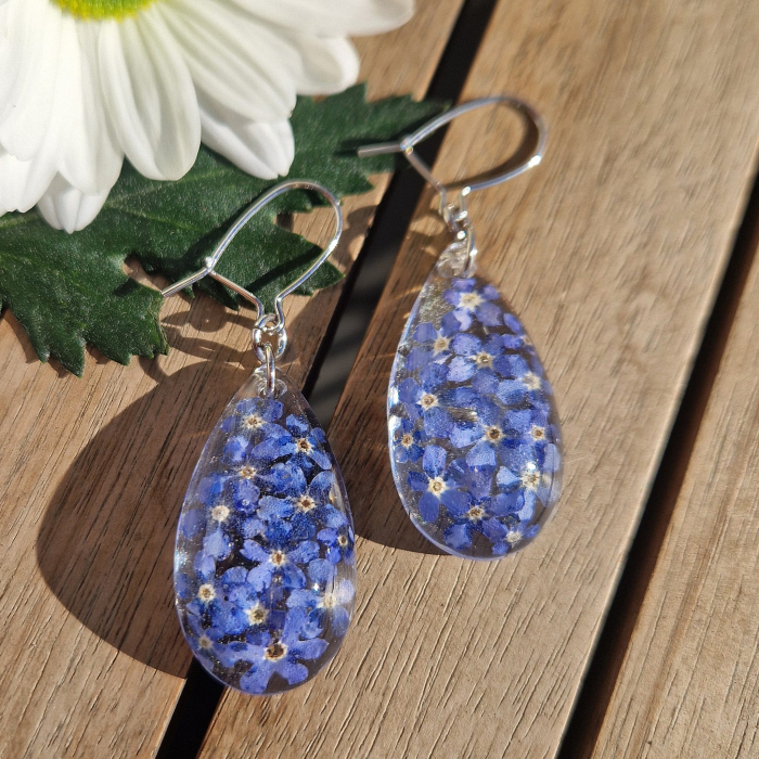 Cercei argint cu nu-mă-uita [2]