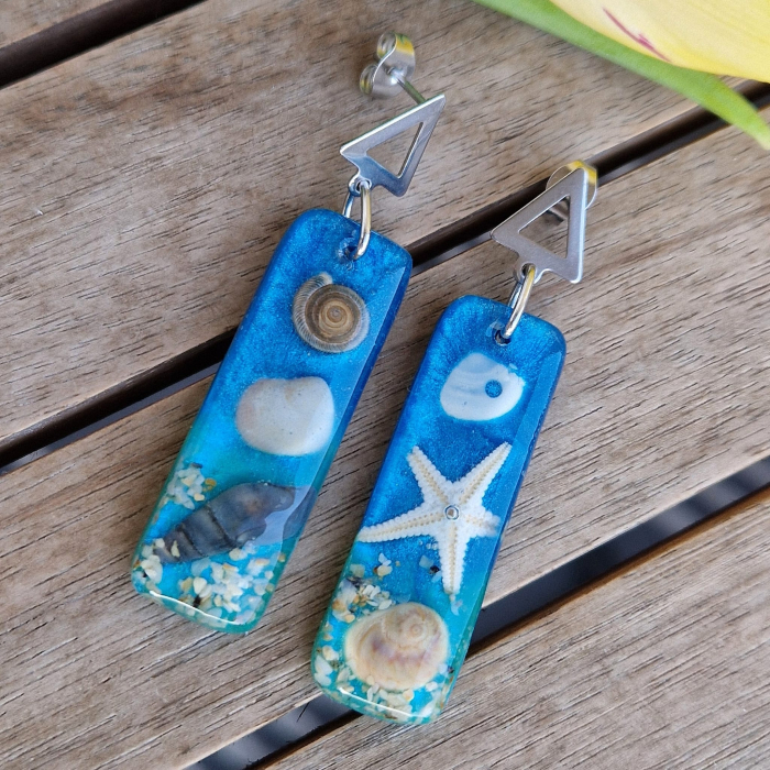 Cercei din oțel cu comorile mării [2]