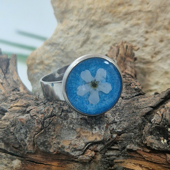 Nefelejcs acél gyűrű [1]