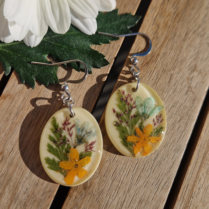 Vadvirágos acél fülbevaló [2]