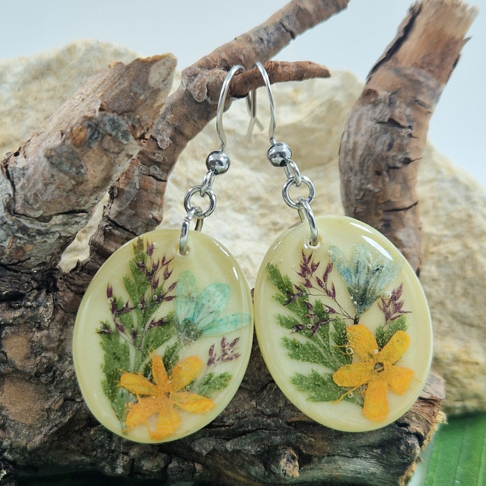 Vadvirágos acél fülbevaló [1]