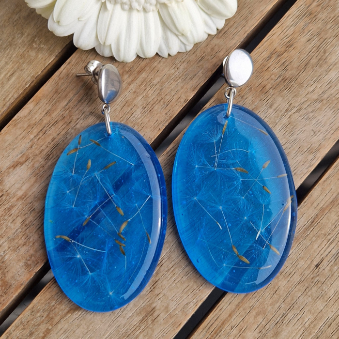 Cercei din oțel cu păpădie [2]