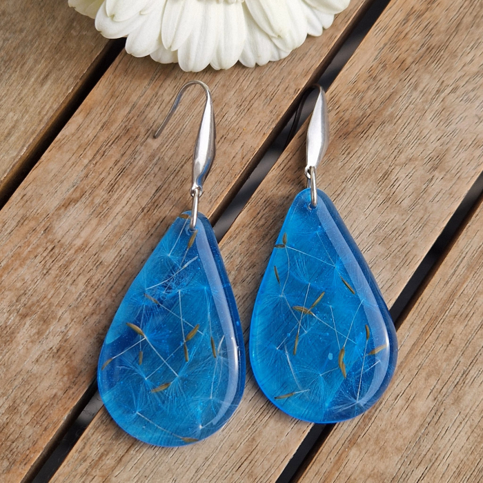 Cercei din oțel cu păpădie [2]