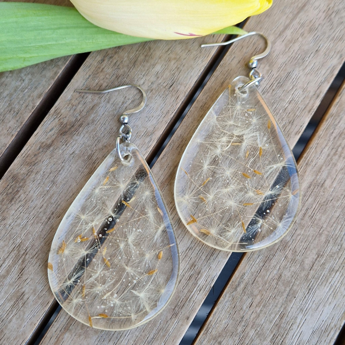 Pitypang acél fülbevaló [2]