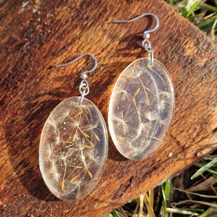 Pitypang acél fülbevaló [2]