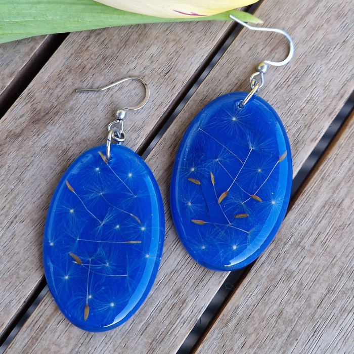 Cercei din oțel cu păpădie [2]