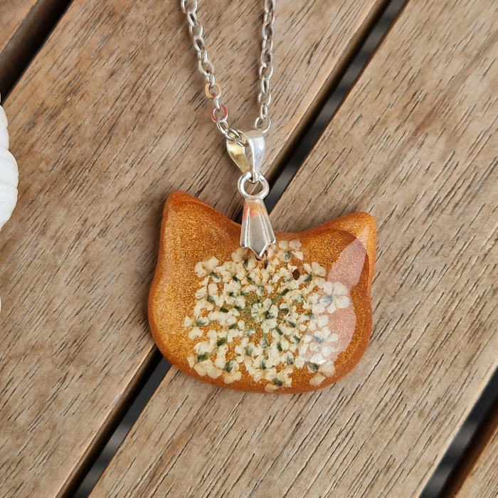 Colier cu floarea de morcov - pisică [2]
