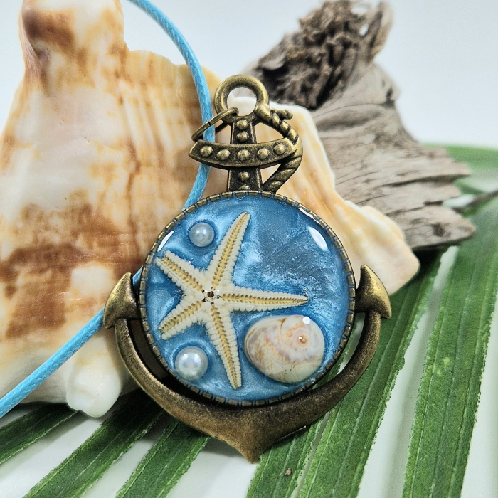 Colier cu stele de mare și scoici - ancoră [1]