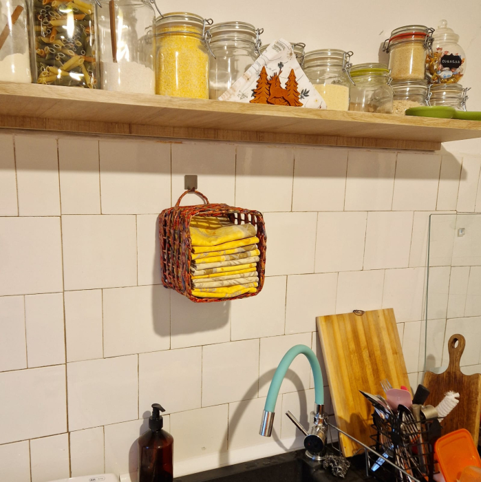 Coș de depozitare din hârtie reciclată [6]