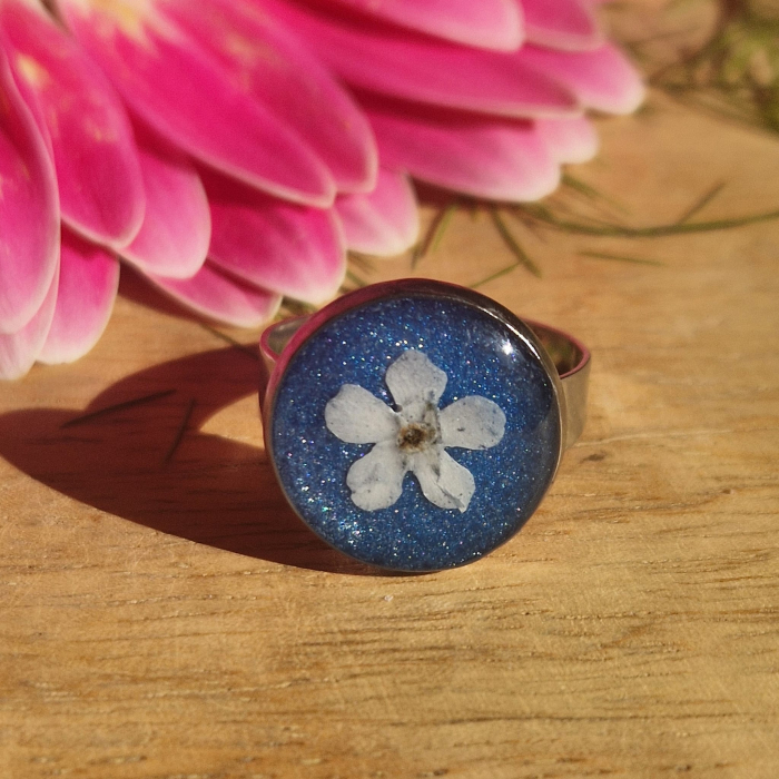 Nefelejcs acél gyűrű [2]